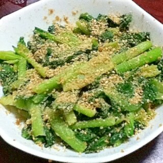 【簡単お手軽・麺つゆレシピ】小松菜のゴマ和え